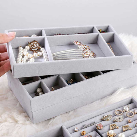 Handmade DIY Jewelry Box Drawer Storage Organizer