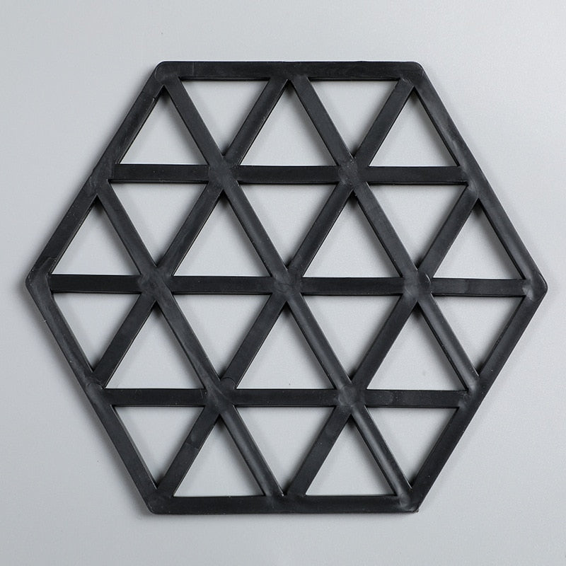 Silicone Tableware Insulation Mat Coaster Hexagon Silicone Mats