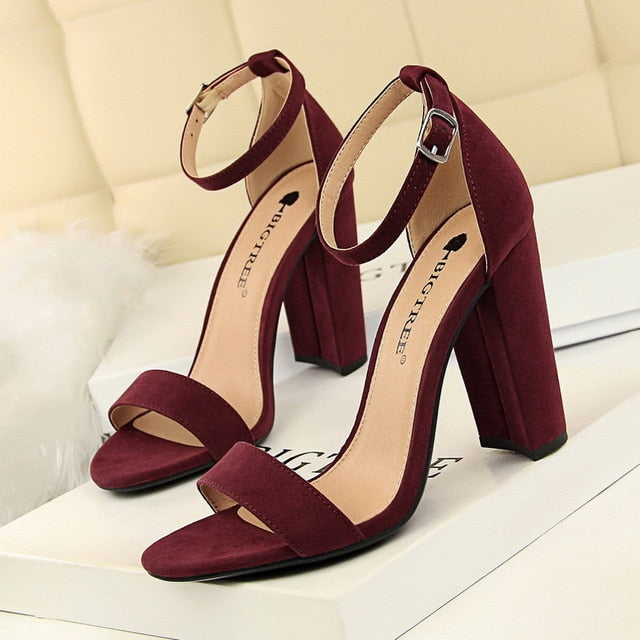 High Heels New Women Pumps Comfort Women Shoes Block Heels Ladies