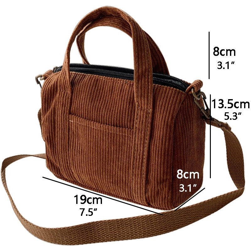 Autumn and Winter Small Solid Color Shoppers Crossbody Bags