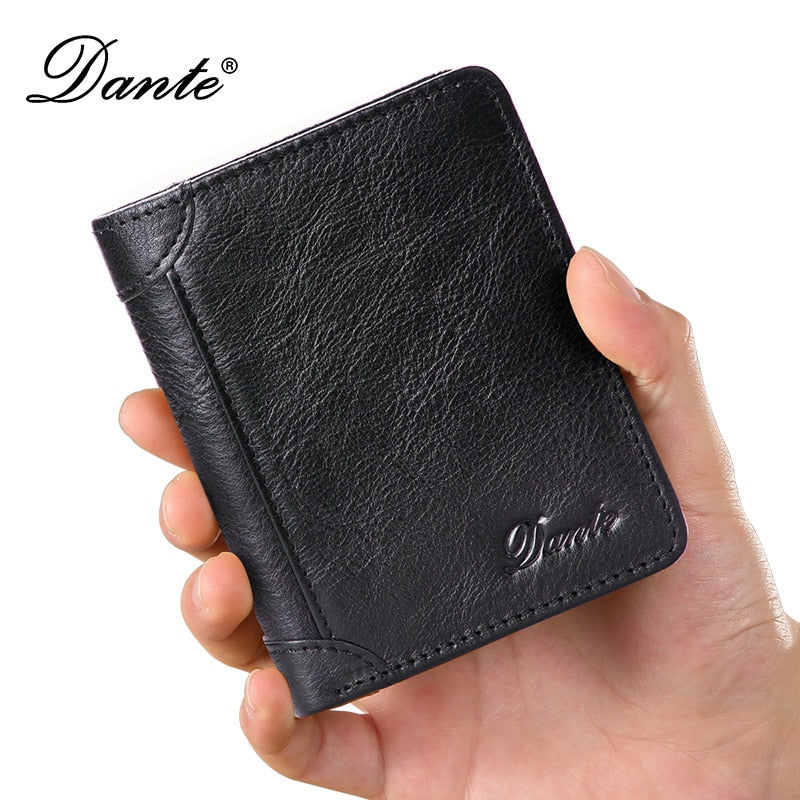 Wallet RFID Anti-theft Brush Head Layer Cowhide Retro Casual