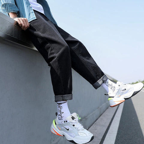 Men Jeans Male Trousers Simple Design Cozy All-match fashion Ulzzang