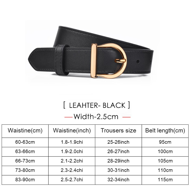 Belt Genuine Leather Ladies Thin Belts Fashion Jeans Windbreaker Waistband