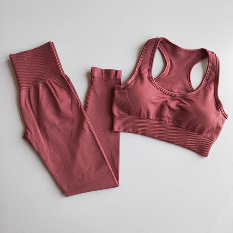 Stretch Breathable Yoga Top Leggings Women Sport Fitness