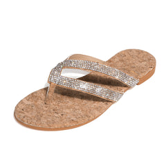 Summer Fashion Ladies Crystal Beach Sliders Casual Slippers