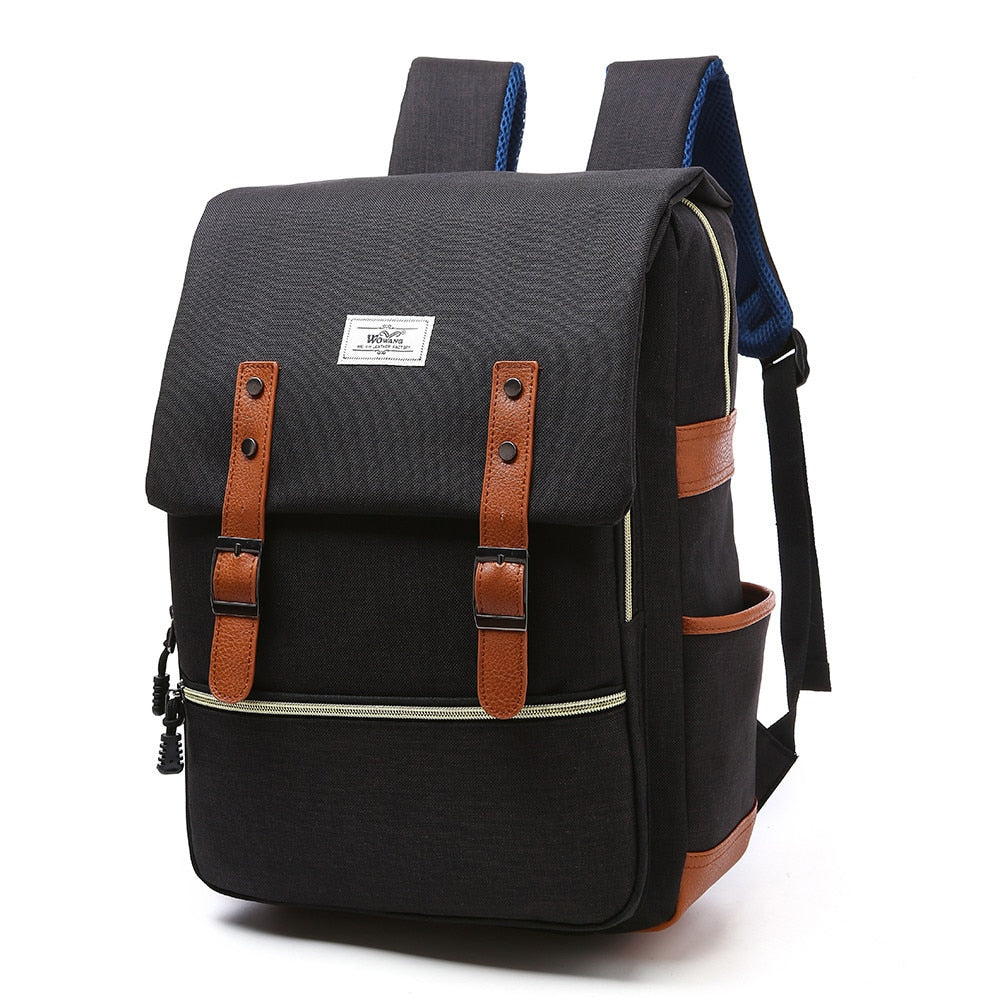 021 Vintage Men Women Canvas Backpacks School Bags for Teenagers Boys