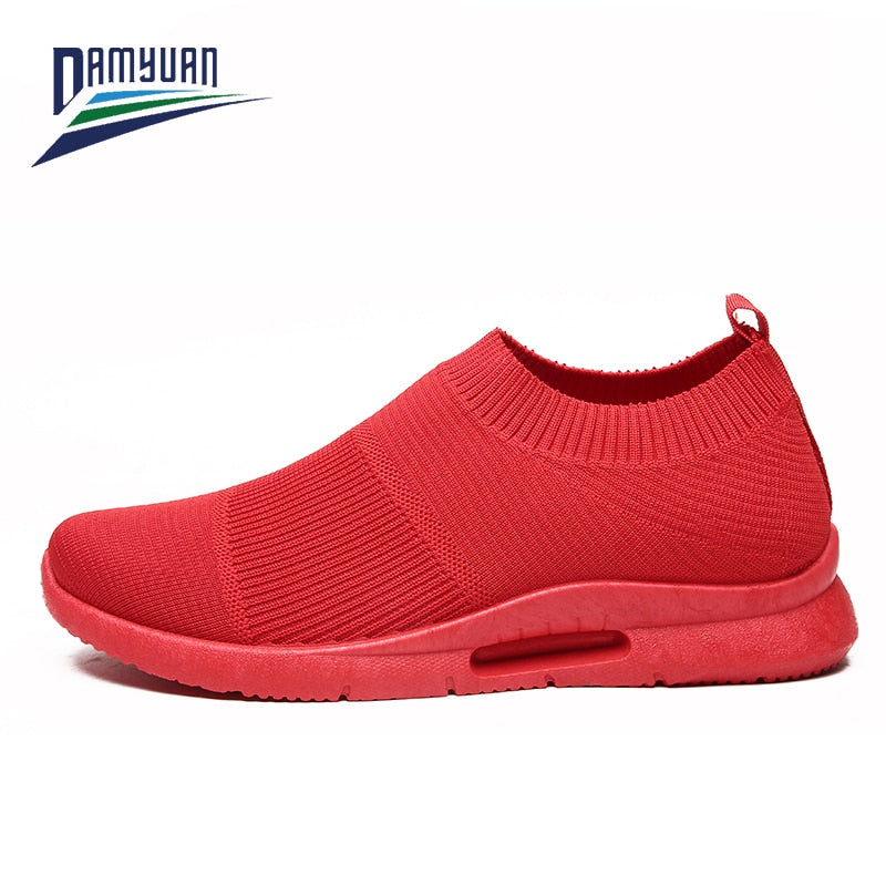 Men Light Running Shoes Jogging Shoes Breathable Man Sneakers Slip on