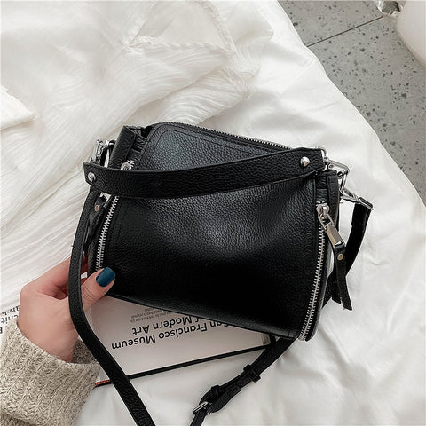 Genuine Leather Handbag Designers Messenger Bags Females Bucket