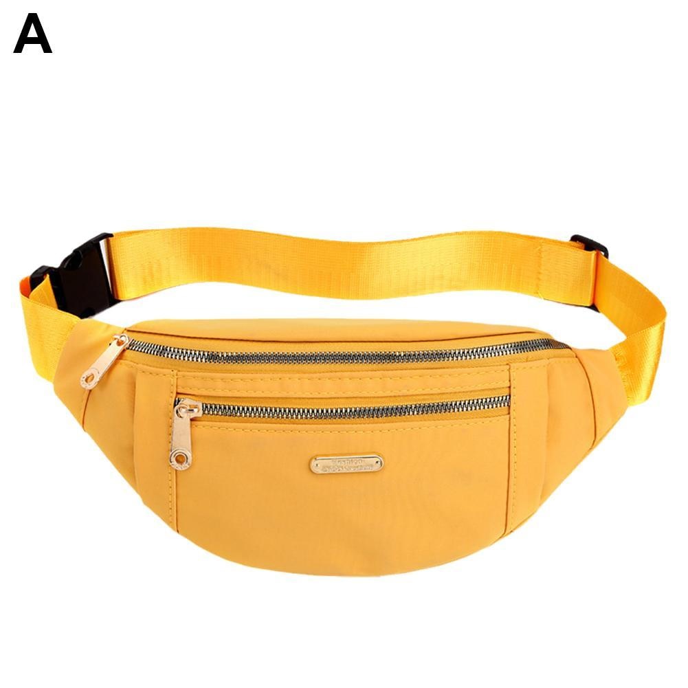 Waist Bags For Women Canvas Leisure Color Waist Bag Shoulder