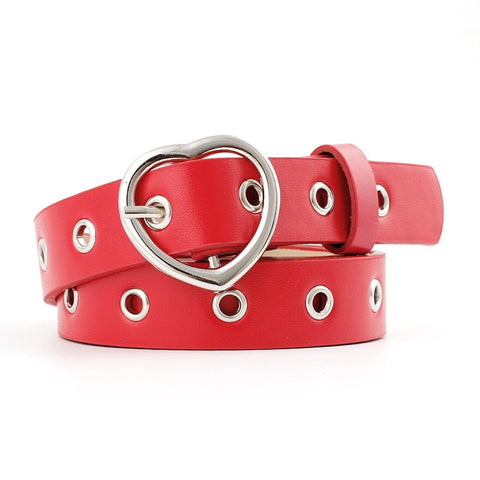 sweetheart buckle with adjustable ladies luxury brand cute Heart-shaped