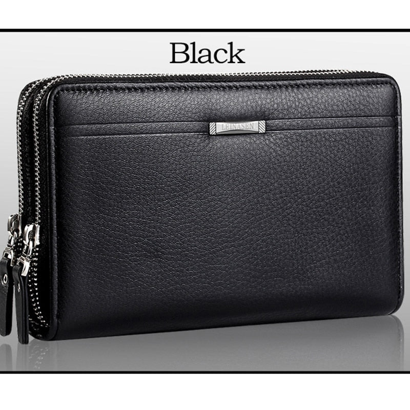 Men Wallets with Coin Pocket Long Zipper Coin Purse