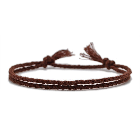 Simple Woven Cotton Rope String Bracelet Pray Yoga Handmade