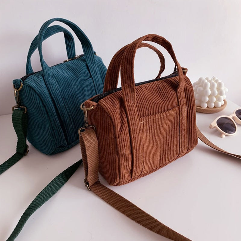 Autumn and Winter Small Solid Color Shoppers Crossbody Bags