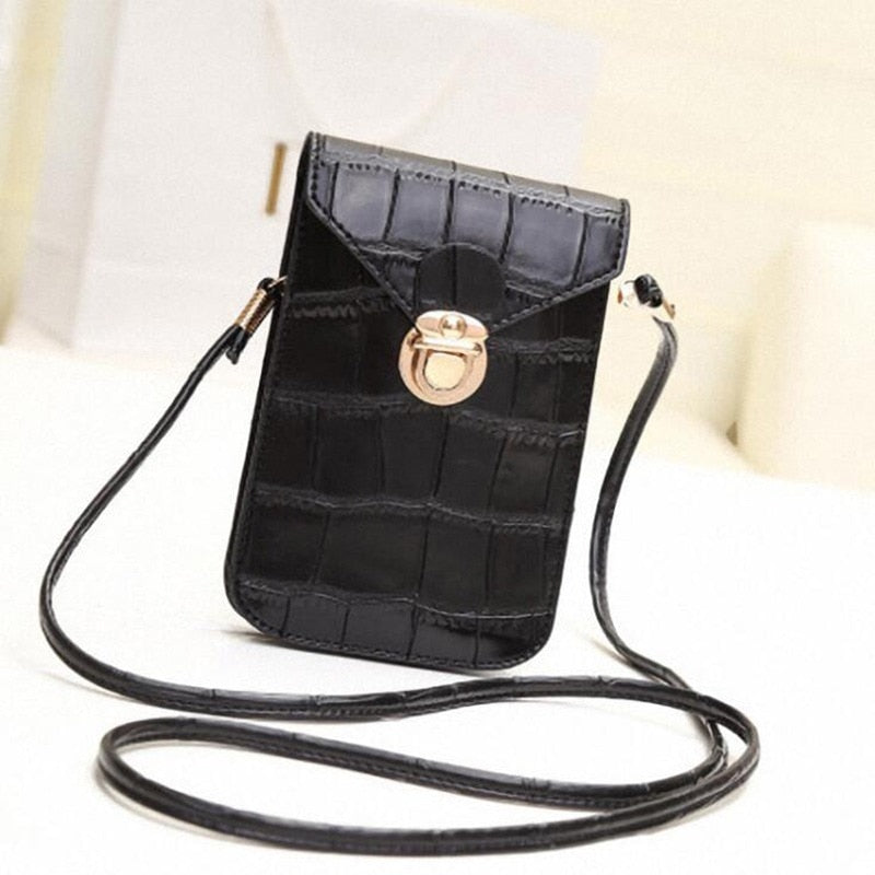 Silver Mobile Phone Mini Bags Small Clutches Shoulder Bag