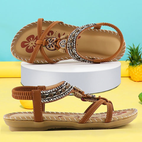 Sandals Women Summer Wedges Shoes Ladies Sandals Butterfly-knot Rhinestone