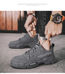 Platform Sneakers for Men Breathable Casual Walking Sports
