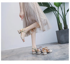 Large Size Sandals For Women Thick Heeled Outdoor Women Shoes High Heels