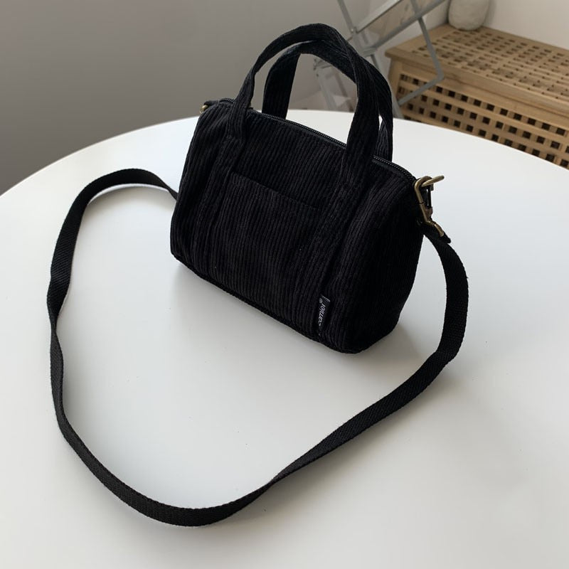 Autumn and Winter Small Solid Color Shoppers Crossbody Bags