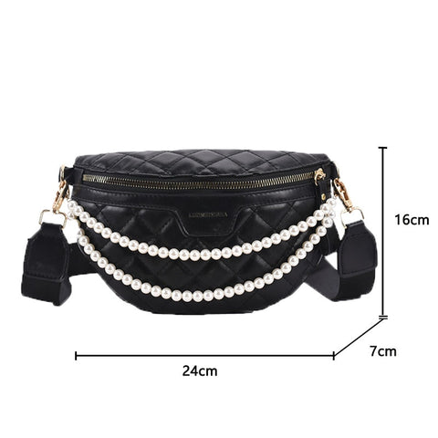 Solid Color Chain Small Fanny Packs