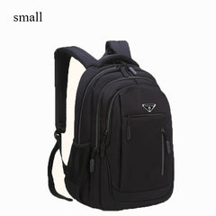 Big Capacity Men Backpack Laptop 15.6 Oxford Gray Solid High School Bags