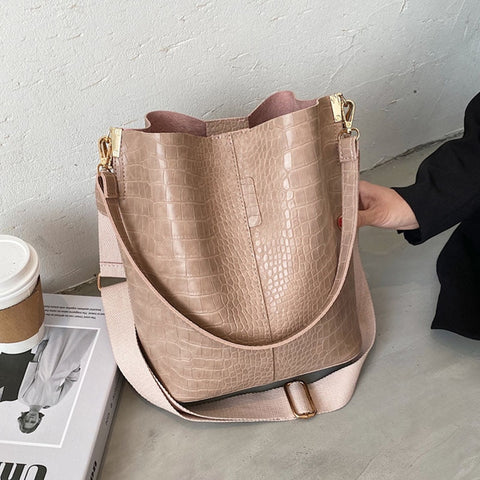 Vintage Crocodile Pattern Crossbody Bags Trend Designer