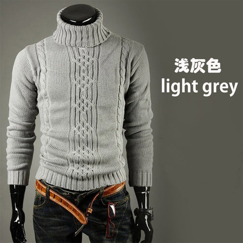 Warm Turtleneck Sweater Men  Pull Homme Casual Pullover