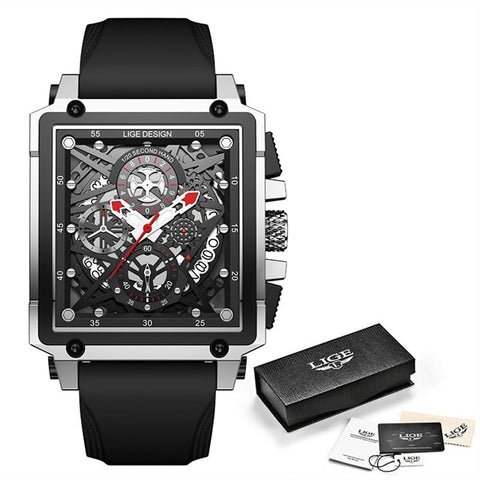 Watch Top Brand Luxury Waterproof Quartz Square Wrist Watches
