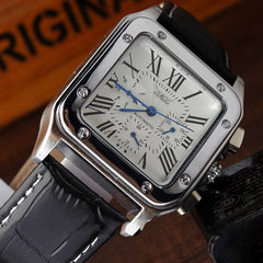 Automatic Mechanical Self-Winding Men Watch Square Case