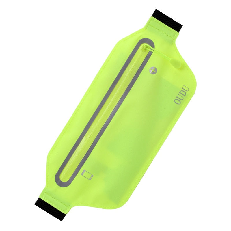 Hidden Waist Bag Sports Phone Men Belt Bag Ultra-Thin Waterproof Mini