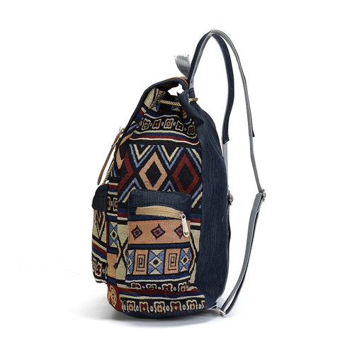 Canvas Vintage Backpack Ethnic Backpacks Bohemian Backpack Schoolbag