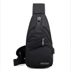 Men Crossbody Bags Men USB Chest Bag Designer Messenger