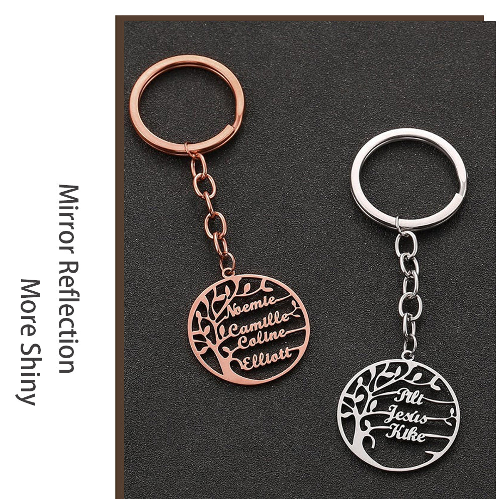 Mini-World Tree of Life Custom Keychain