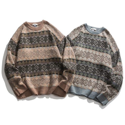 Sweater Hip Hop Sweater Men Streetwear Print Pullover Tops