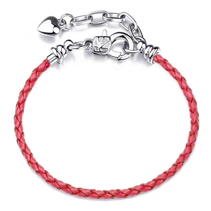 Silver Plated Cute Owl Snake Chain Charm Bracelet