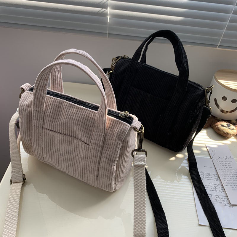 Autumn and Winter Small Solid Color Shoppers Crossbody Bags