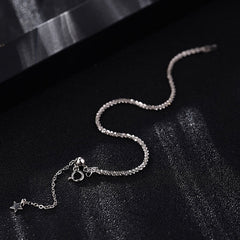 Silver Plated Fashion Simple Shiny Chain Bracelet