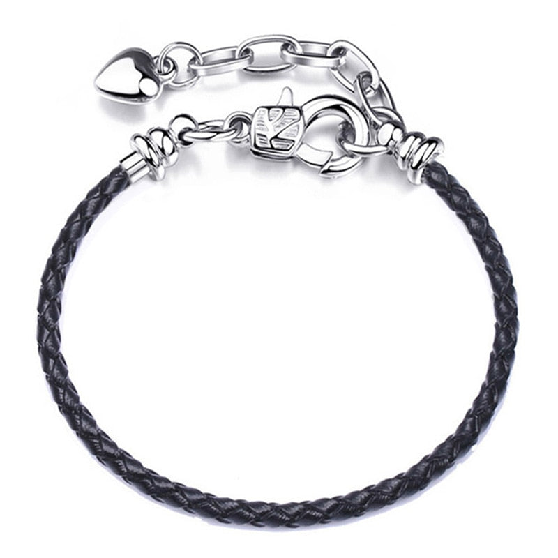 Silver Plated Cute Owl Snake Chain Charm Bracelet