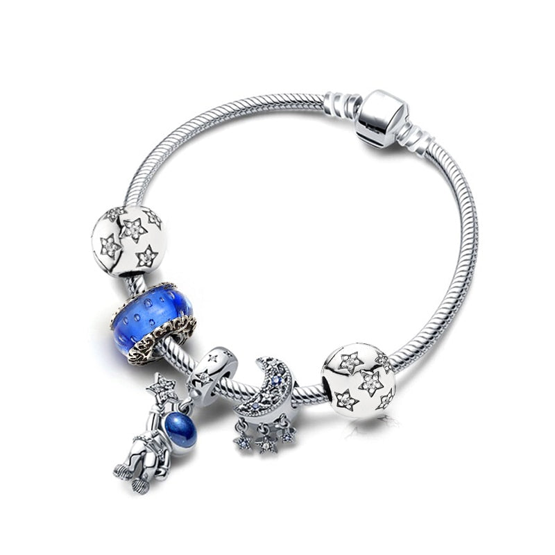 Heart-shaped Pendant Charm Bracelet Fit