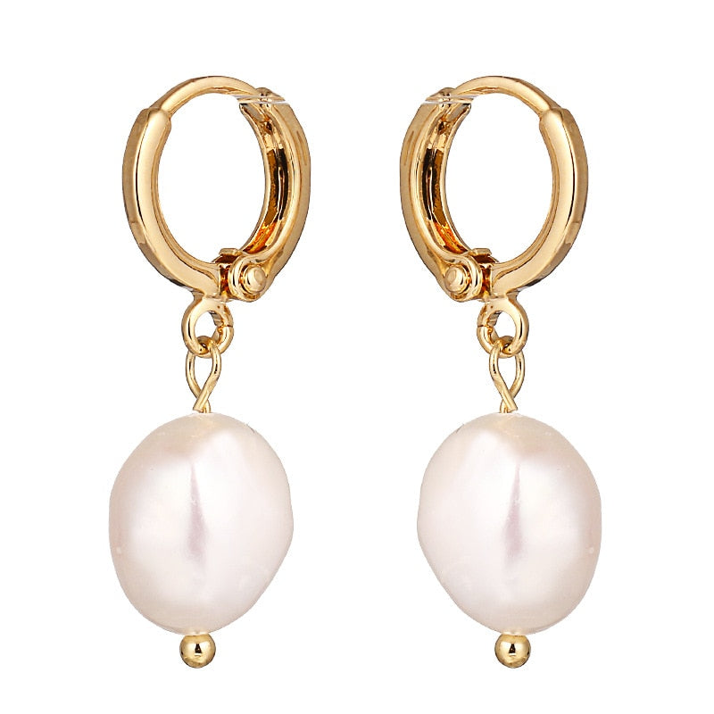 Fashion Irregular Pearl Dangle Earrings