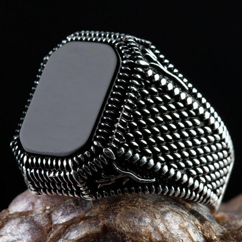 Retro Handmade Turkish Ring For Men Vintage