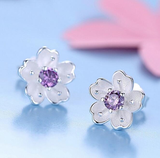 Fashion Jewelry Silver Color Small Pearl Cat Stud Earrings