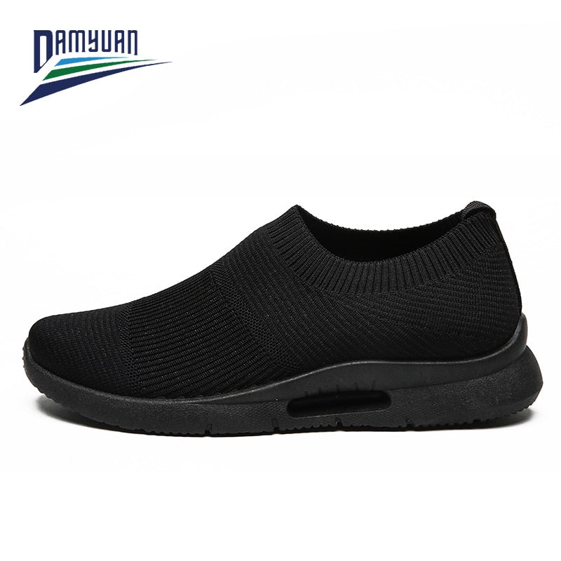 Men Light Running Shoes Jogging Shoes Breathable Man Sneakers Slip on