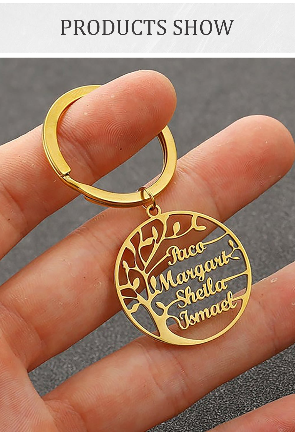 Mini-World Tree of Life Custom Keychain