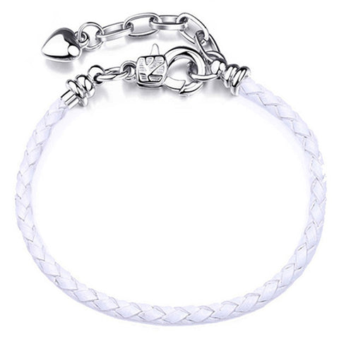 Silver Plated Cute Owl Snake Chain Charm Bracelet