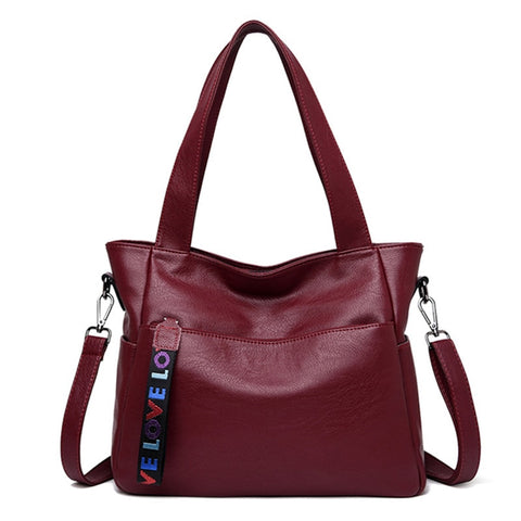 Leather Bags Female Shoulder Sac Tote Shopper Bag