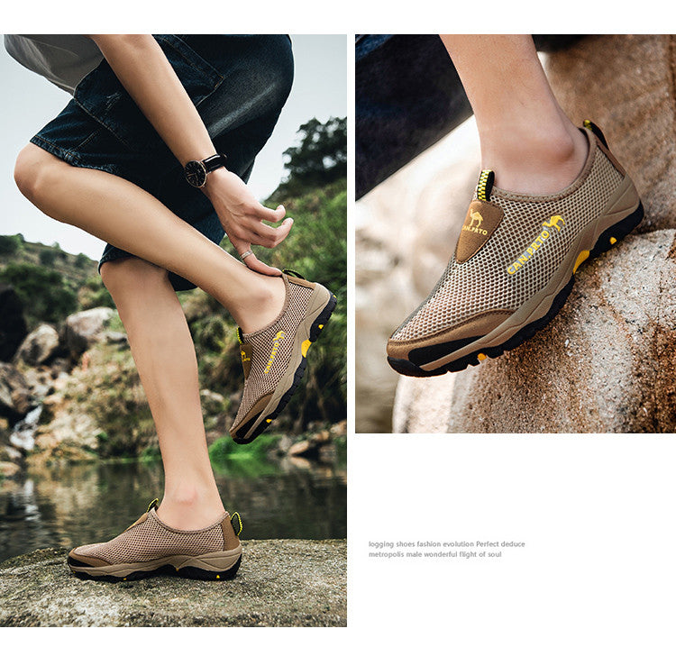 Mesh Shoes Men Sneakers Plus Size Lightweight Breathable Walking Footw â InGoDeal