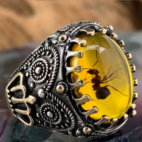 Retro Handmade Turkish Signet Ring