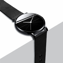 Minimalist Men Fashion Watches Simple Men Business Ultra Thin Stainless Steel