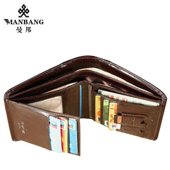 ManBang Classic Style Wallet Genuine Leather Men Wallets