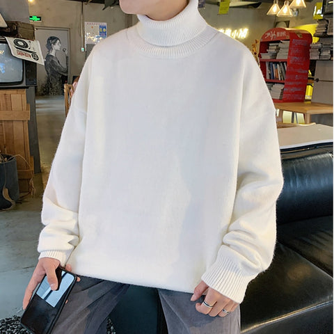 Thick Warm Sweater Men Turtleneck Sweater